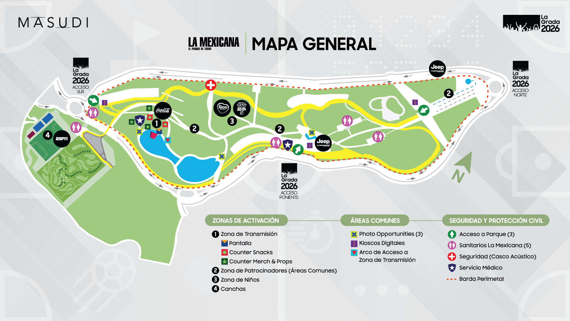 Mapa del evento La&nbsp;Grada&nbsp;2026